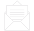 Line art showing a letter coming out of an envelope